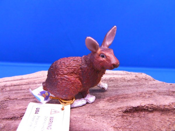 画像1: ウサギ　茶　（Papo社製）　